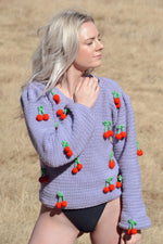 Lilac Cherry Knit