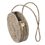 Benett Larger Round Handwoven Basket Bag