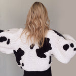 Cow Print Knit