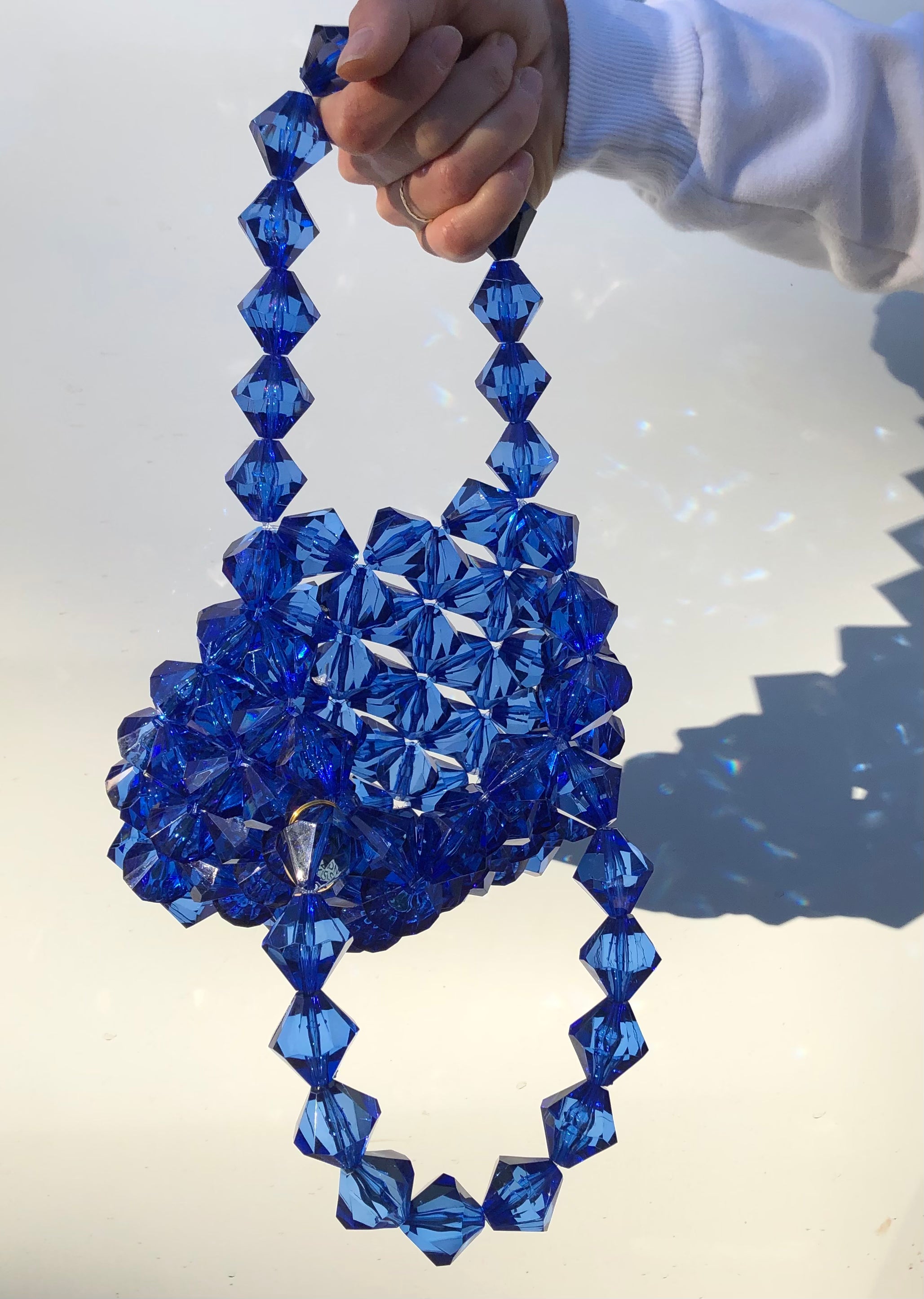 Crystal Cobalt Beaded Bag