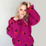 Magenta Ladybird Knit