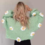 Mint Daisy Knit